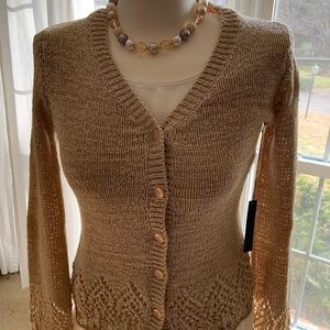 COPY - BCBG Maxazria, Cardigan, Gold